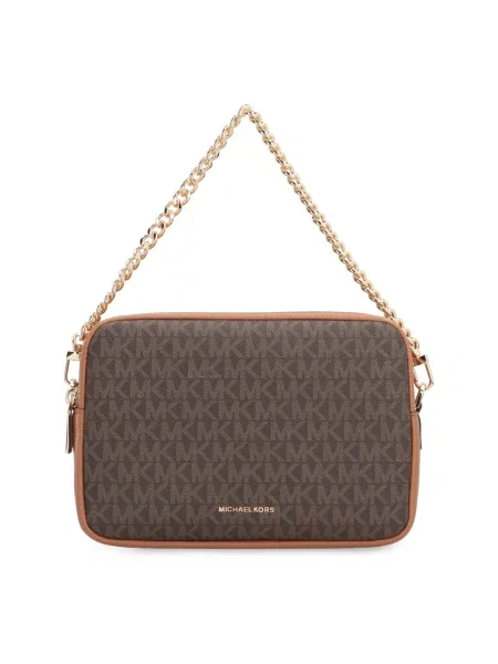 Torebka crossbody Michael Michael Kors z logo brązowa