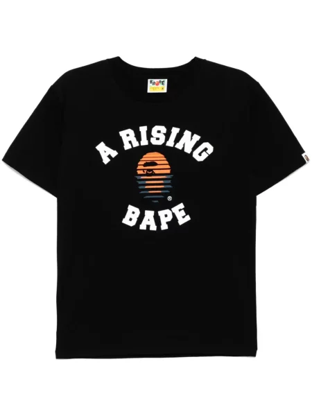 Tricou A Bathing Ape® cu imagine negru