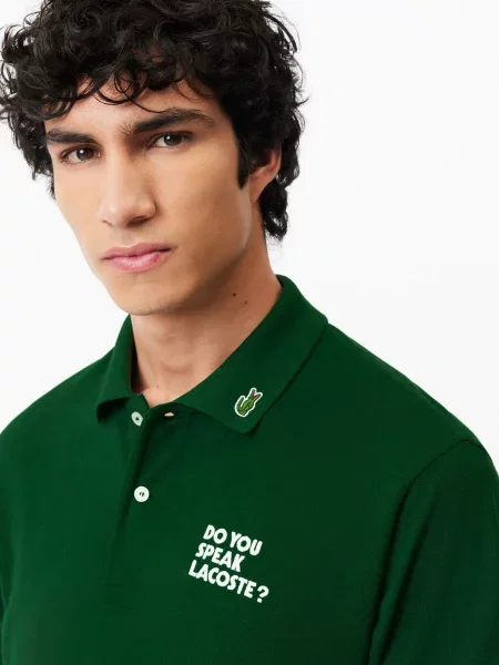 Поло Lacoste зеленое