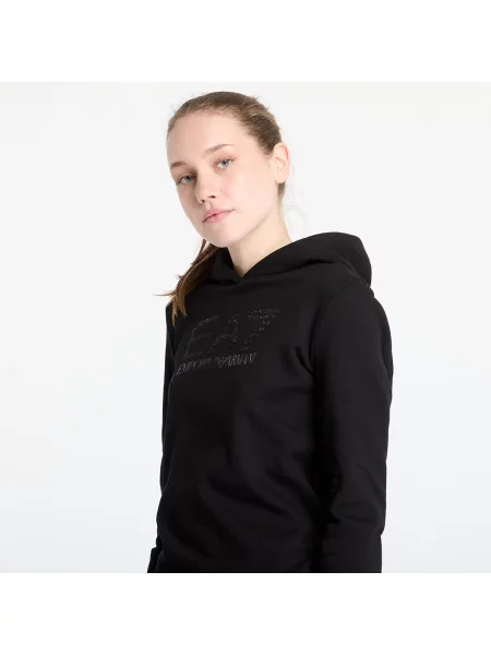 Φούτερ Emporio Armani Train Logo Series W Hoodie Cn Black XS μαύρο