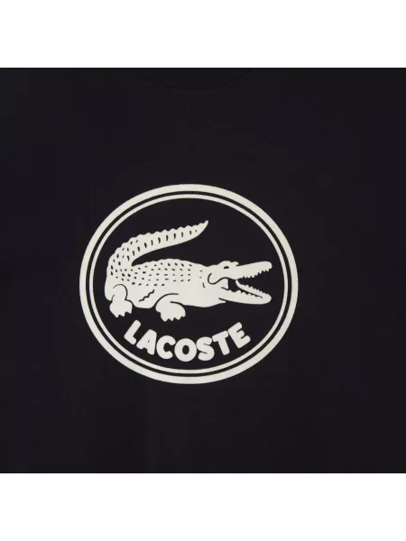 Футболка Lacoste с круглым вырезом черная