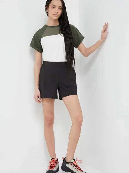 Шорти outdoor Helly Hansen Thalia однотонні висока посадка чорний