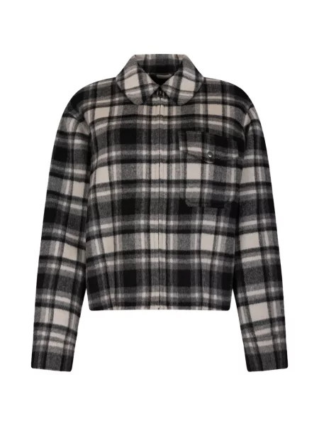 Geacă Woolrich în carouri negru