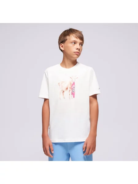 Jordan T-Shirt Jdb Mj Flt Goat Ss Crew Boy biała