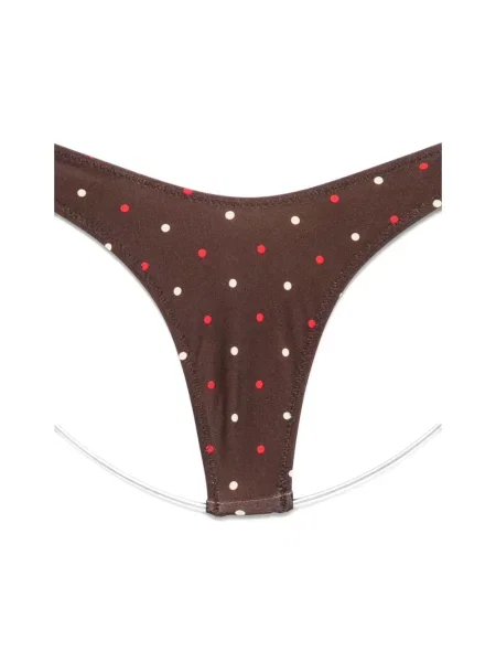 Satynowe majtki Frankies Bikinis brązowe