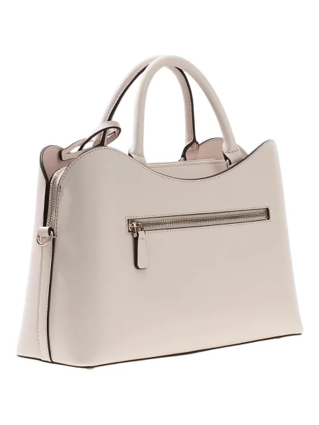 Shopper kabelka Guess z ekologickej kože béžová