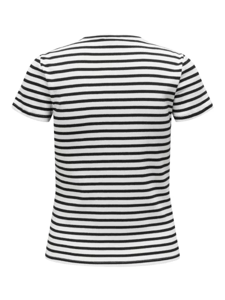 JDY Tricou SOLAR negru alb