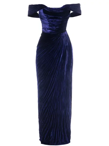 Rochie midi Maria Lucia Hohan până la genunchi de costum albastru