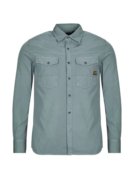 Srajca G-star Raw z dolgimi rokavi modra
