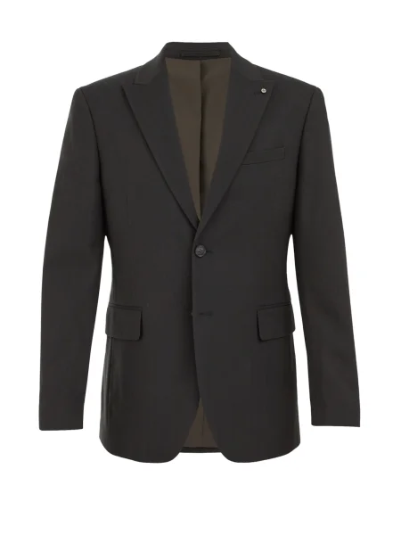 WE Fashion Společenské sako tmavě / tmavě zelená modrá