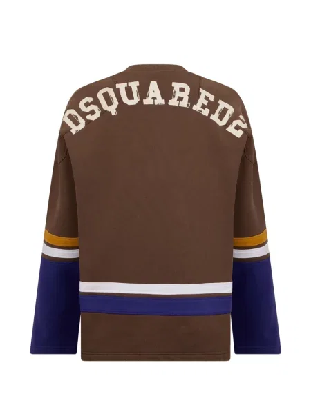 Hanorac Dsquared2 cu șireturi din dantelă maro