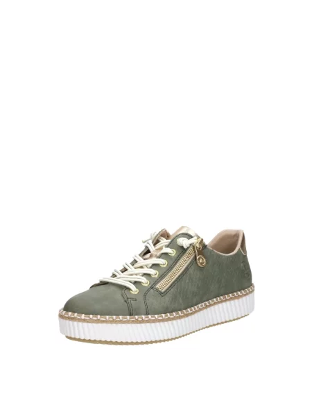 Sneakersy Rieker zielone