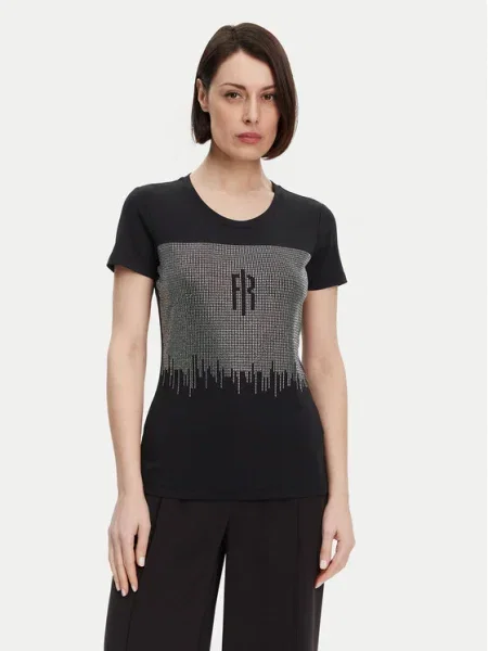 Тениска Fracomina черно