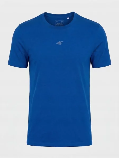 4F KOSZULKA T-SHIRT Z KOLEKCJI LIMITOWANEJ niebieska