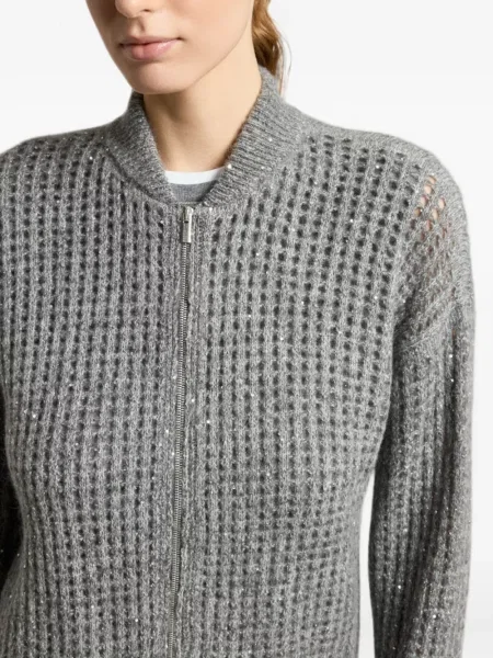Cardigan Peserico tricotate gri