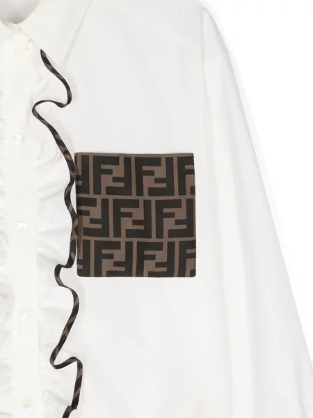 Dětska košile Fendi bílá