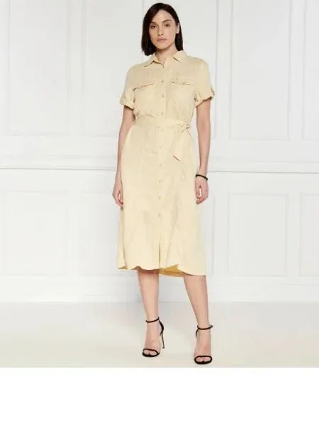 Pepe Jeans London Rochie cu cordon EVELINDA maro