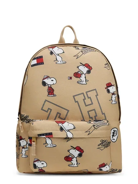 Tommy Hilfiger раница за училище за деца x Peanuts бежово