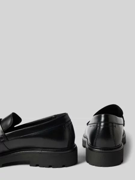 Loafersy z naturalnej skóry cielęcej model PHIL' Marc O'polo czarne