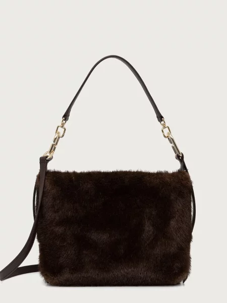 Furla geantă crossbody pentru femei Tonie Mini Hobo maro