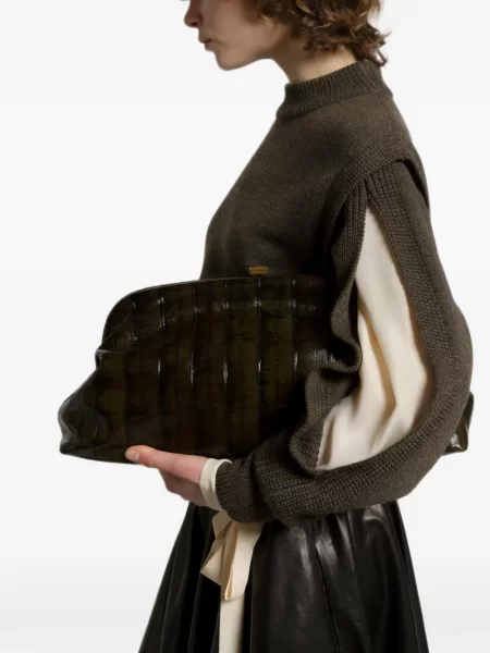 Geantă plic Alberta Ferretti verde