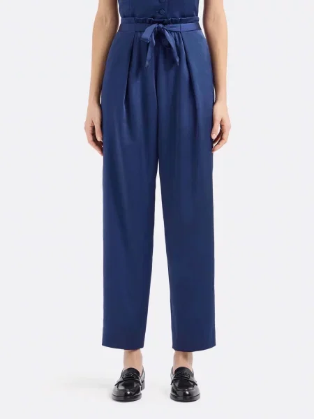Повседневные брюки Emporio Armani фиолетовые