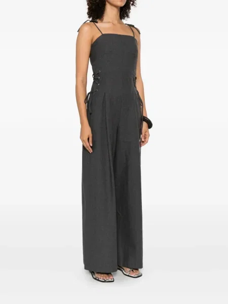 Spodnie Alohas sznurowane koronkowe szare