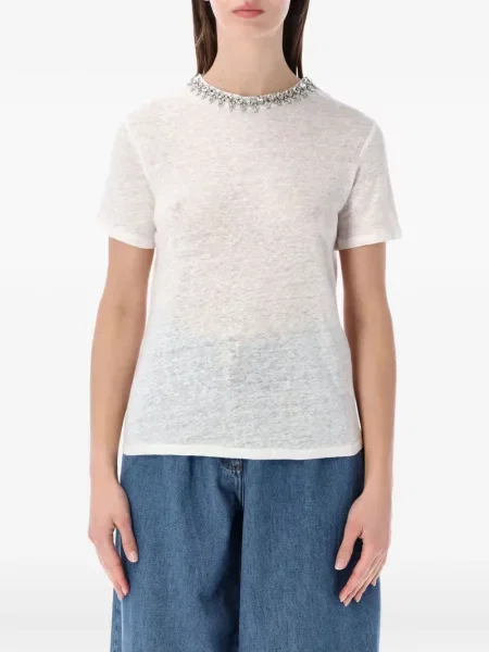 Tricou Zimmermann de cristal alb