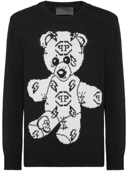 Pulover Philipp Plein teddy negru