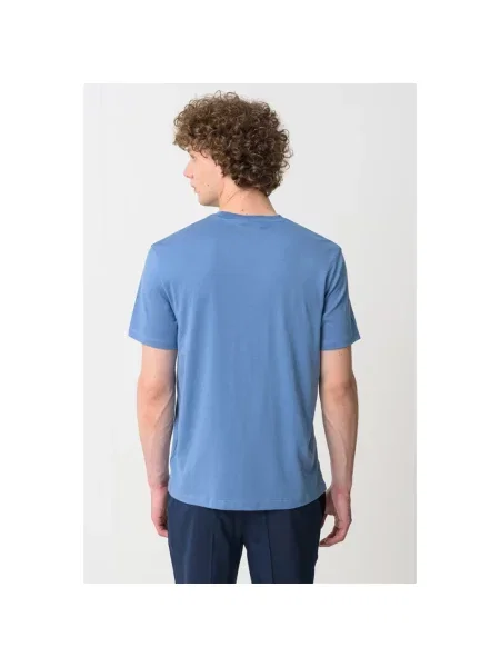 Calvin Klein t-shirt gładki niebieski