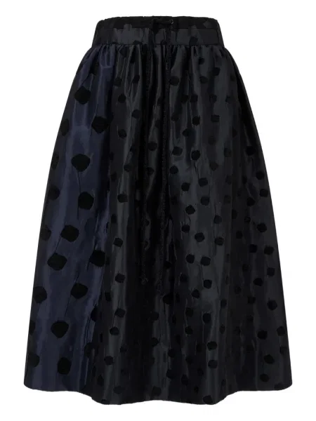 Spódnica midi Tomboy w grochy do kolan czarna