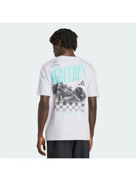 TRIČKO MERCEDES AMG PETRONAS FORMULA 1 TEAM GRAPHIC 01 šedé