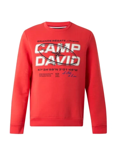 CAMP DAVID Tréning póló kék / éjkék / narancsvörös fehér