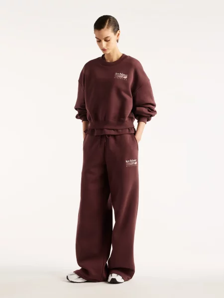Флисовый свитшот New Balance красный