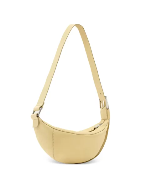 Bőr crossbody táska Allsaints sárga