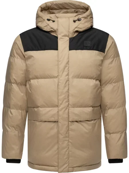 Ragwear Téli dzseki Mikkesh taupe fekete