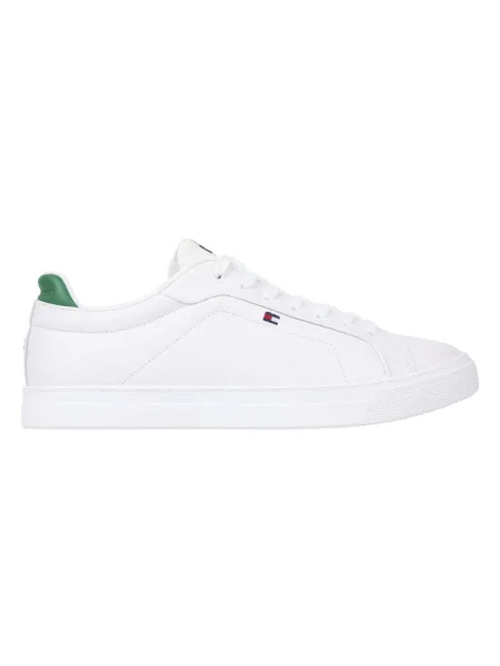 Tommy Hilfiger De piele sneakers alb