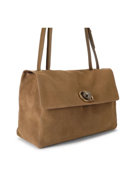 Shopperka Kurt Geiger zamszowa brązowa