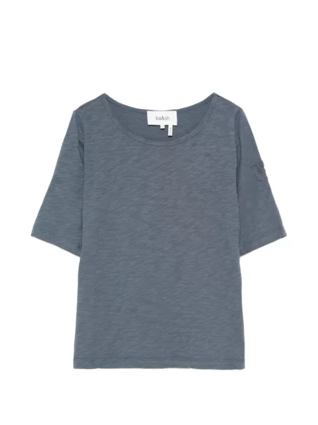 Tricou Ba&sh scurt albastru