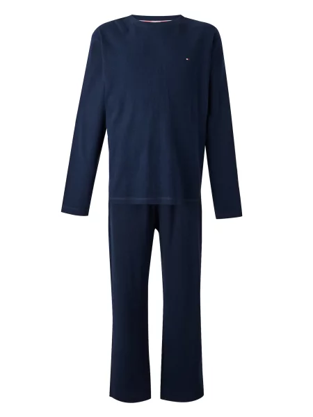 Tommy Hilfiger Underwear Pijama lungă bleumarin