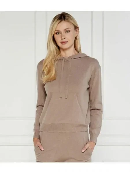 MM De lână hanorac TURTLEDOVE cu adaos de cașmir maro