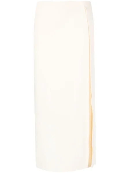 Fustă midi Jil Sander până la genunchi