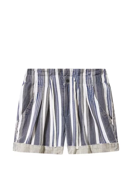 Pantaloni scurți Marant Etoile cu dungi albastru