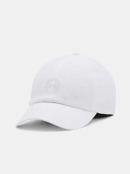 Шапка с козирка Under Armour Iso Chill Armourvent с изчистен дизайн бяло