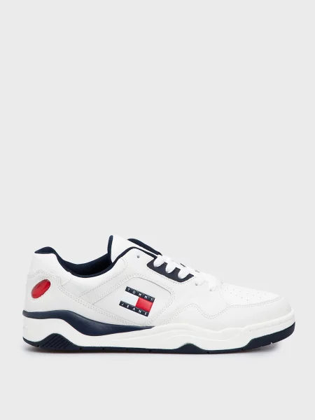 Кожаные кроссовки Tommy Jeans белые