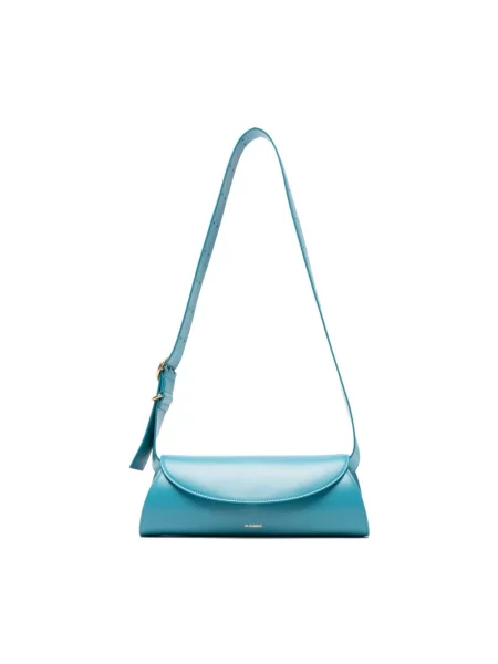 Torebka Jil Sander skórzana niebieska