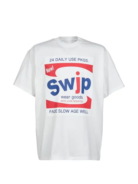 Tricou Swjp cu imagine alb