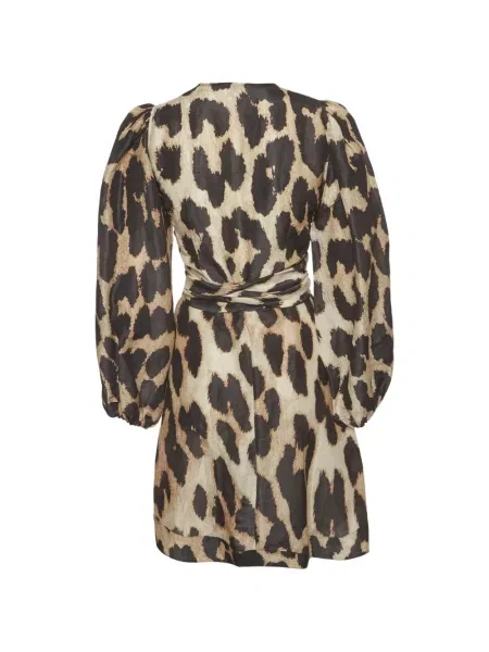 Rochie Ganni cu imagine cu model leopard plic