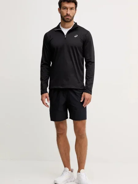 Лонгслив Asics с принтом черный