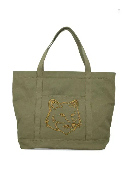 Geantă Maison Kitsune verde